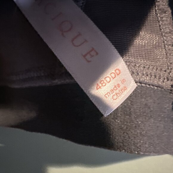 Cacique 48DDD Bra Polar Bear Lace Unlined Full Coverage No Wire Grey - Picture 9 of 9